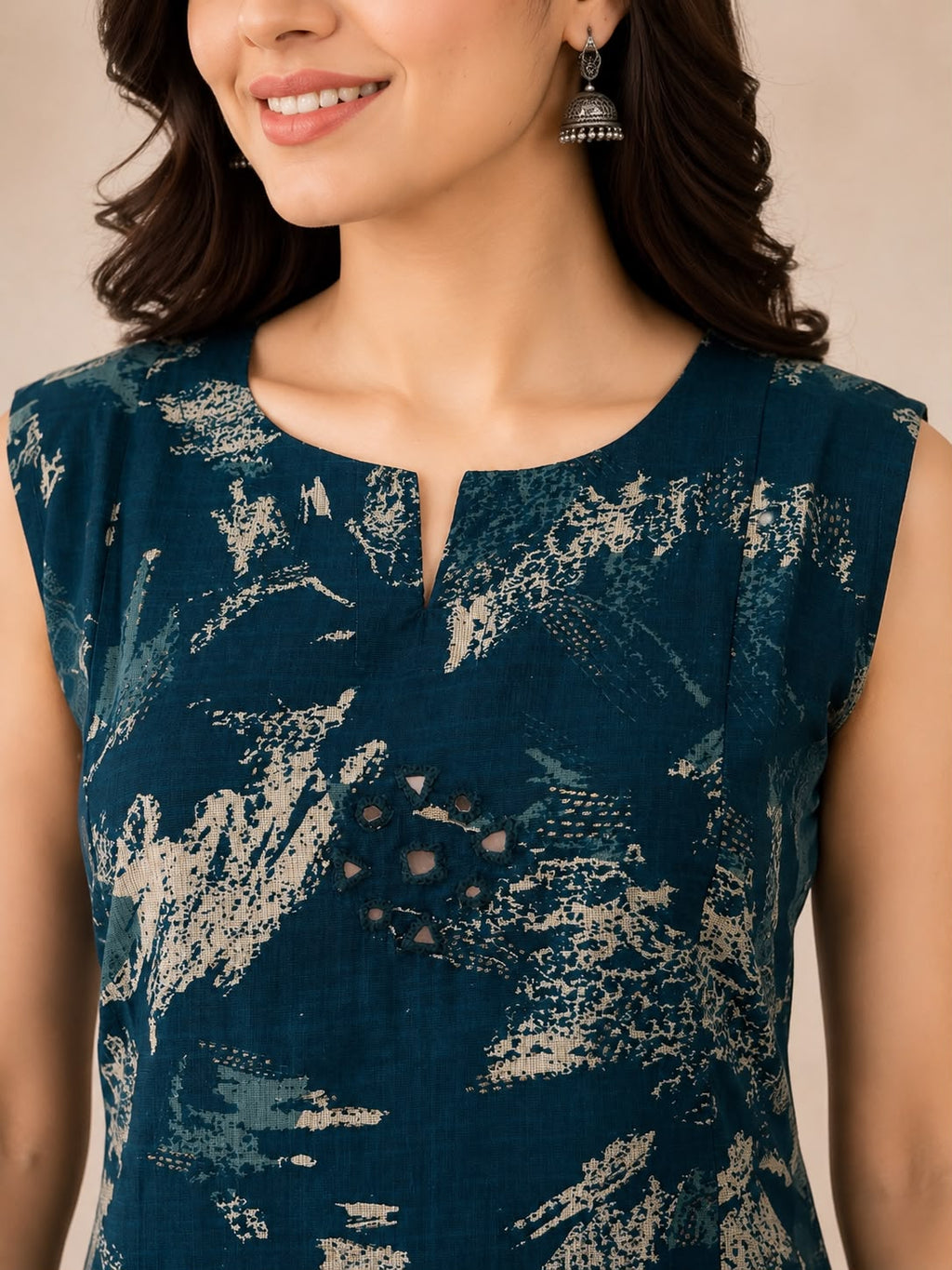 Premium Blue Printed Vatican Co-ord Set
