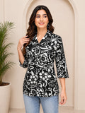 Black Khadi Tunic Top