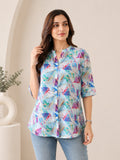Blue Imported Tunic Top