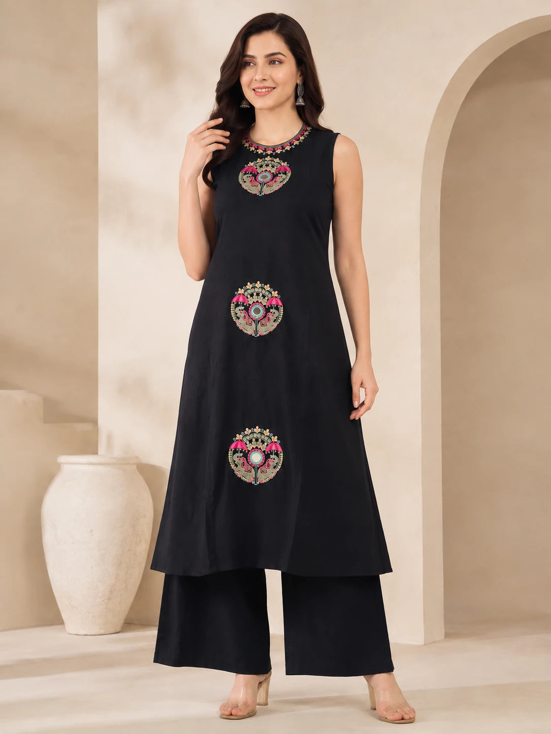 Sui Slub Halter Neck Co-ord Set