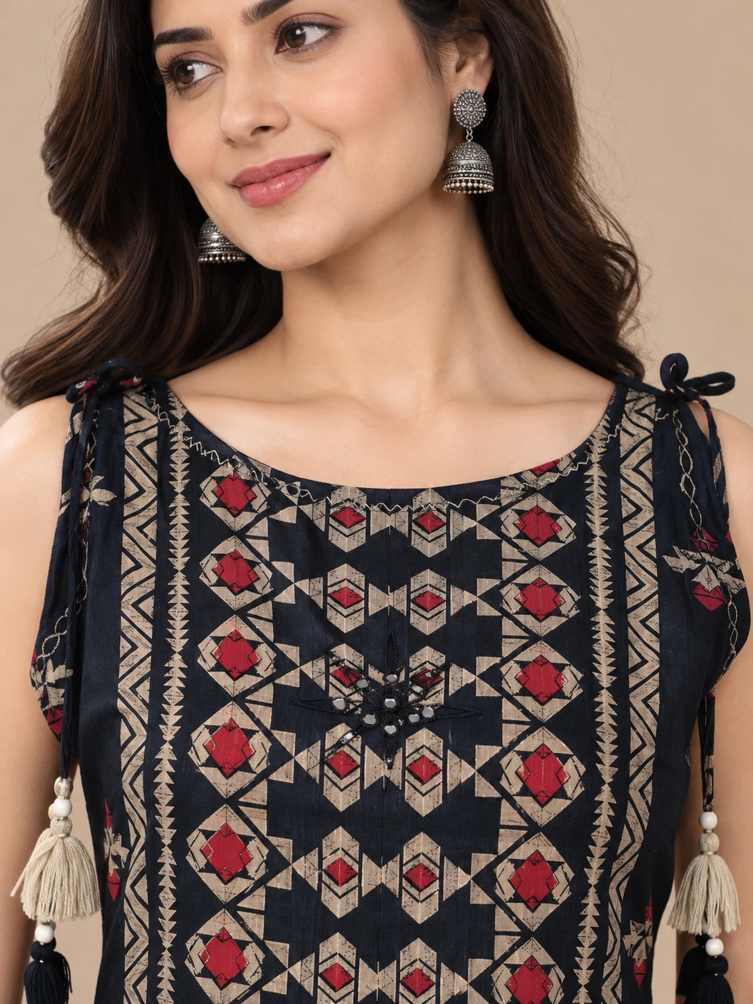 Elegant Navy Printed CO-ORD SET