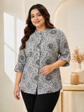 Off-white Floral Grey Tunic