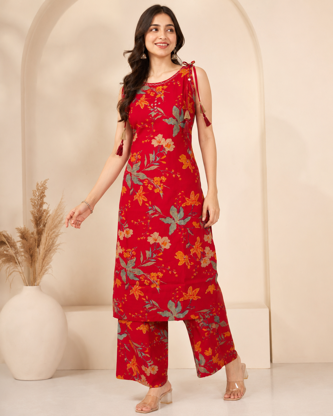 RED VATICAN CO-ORD SET