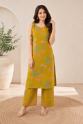 YELLOW TEXTURED CO-ORD SET